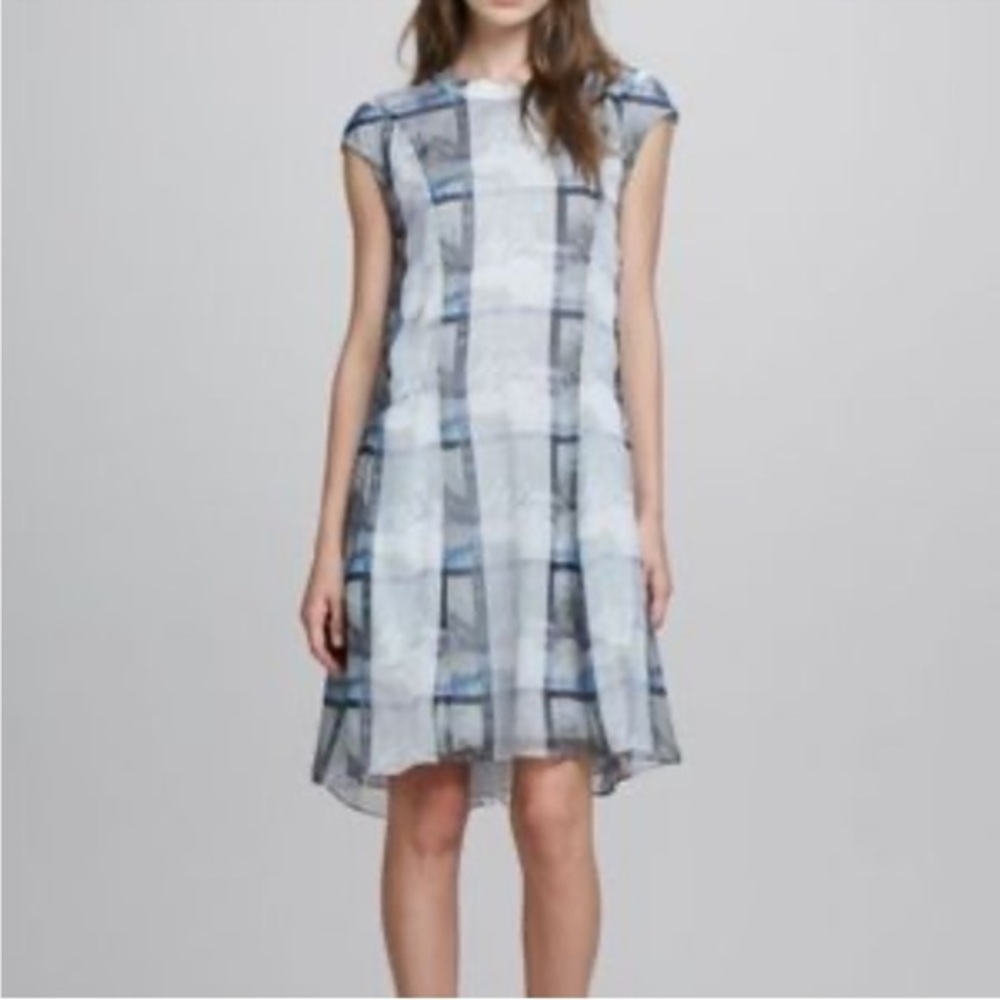 Theyskin’s Theory Denden Illusion-Print 100% Silk Dress Size 10 $595